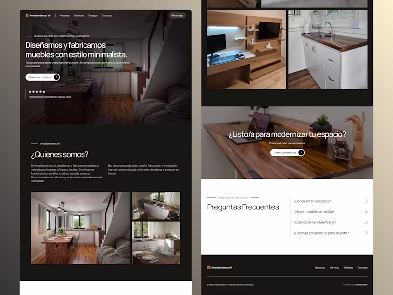 Cover image for Amoblamientos VA (Framer Design + Development)