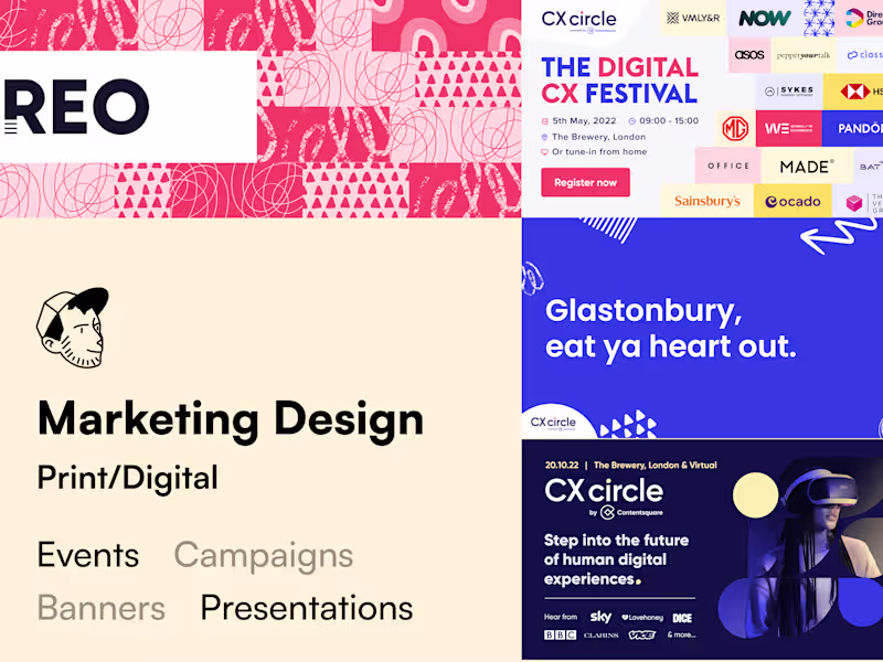 Cover image for Digital + Print Design Work