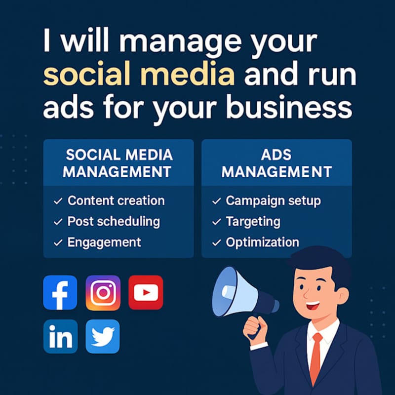 Cover image for Comprehensive Social Media Management and Ad Campaigns