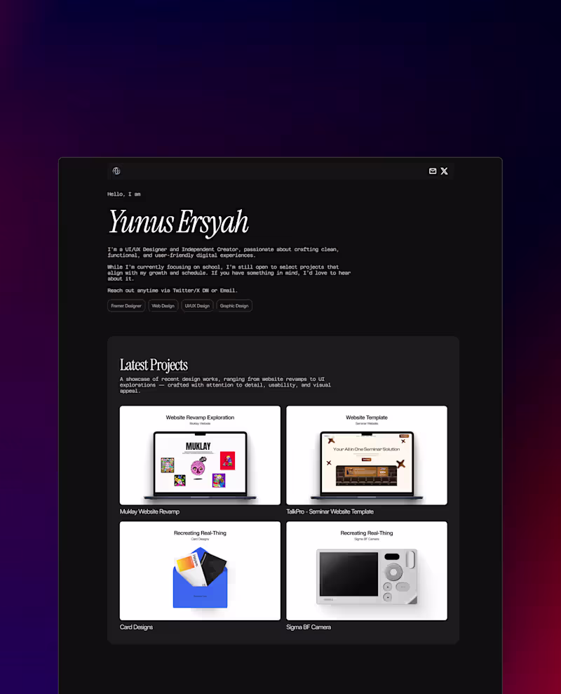 Cover image for Website Portfolio