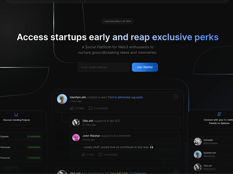 Cover image for Spilnota Landing Page