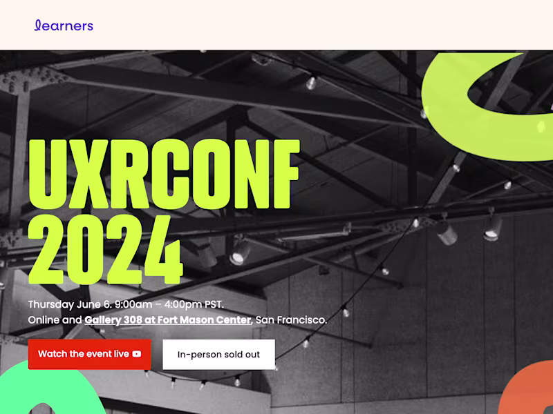 Cover image for UXRConf: The World's Biggest UX Research Event