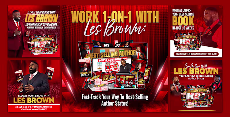 Cover image for working with world-famous celebrity Les Brown