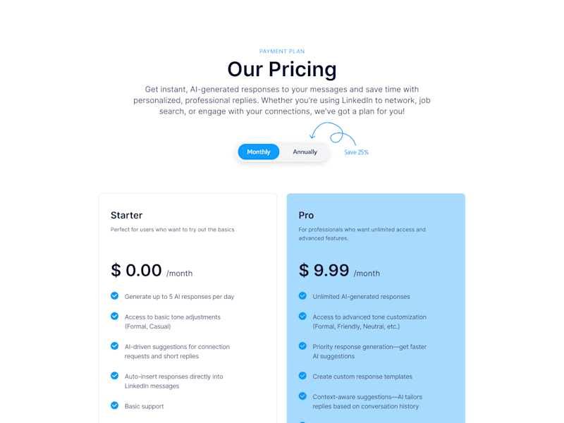 Cover image for Pricing Page Design