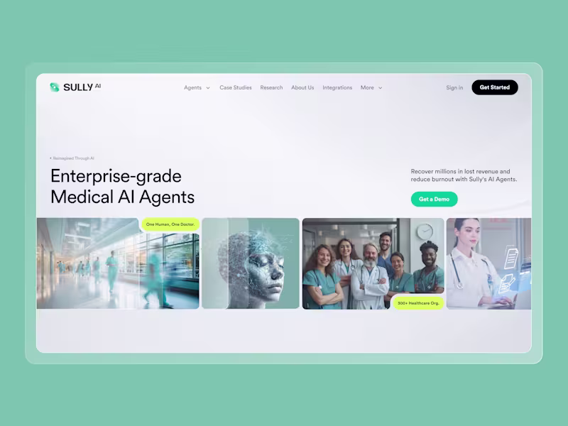 Cover image for UI/UX Design for Enterprise-Grade Medical AI Agent Platform