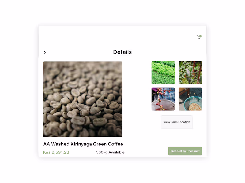 Cover image for a raw coffee web app