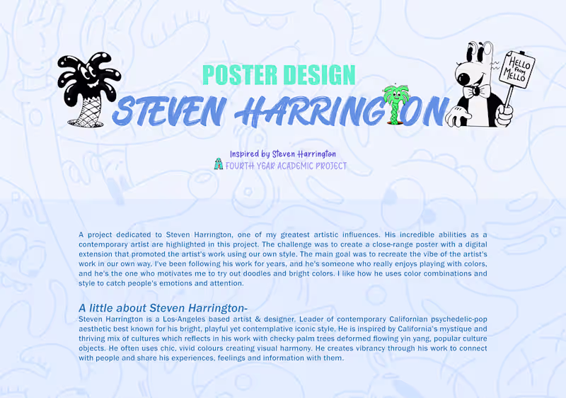 Cover image for POSTER DESIGN- Steven Harrington on Behance