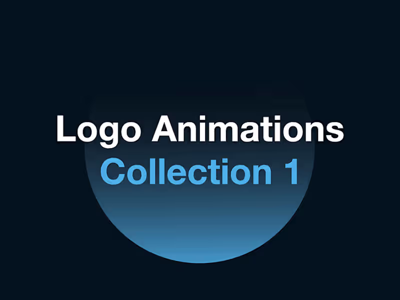 Cover image for Logo Animations - Collection 1