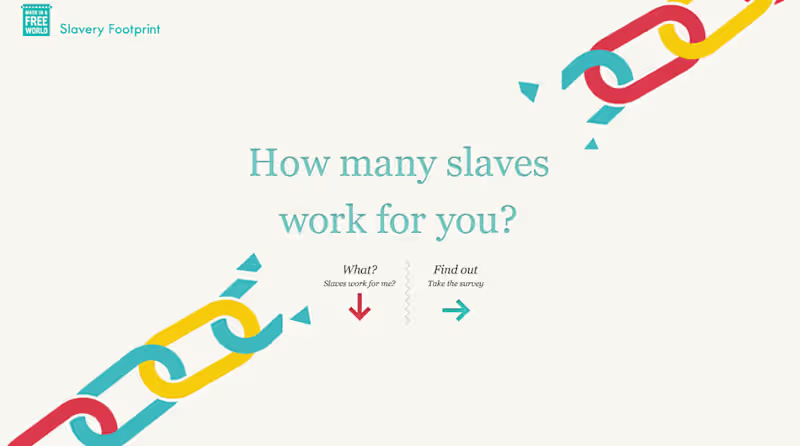 Cover image for Slavery Footprint Awareness Campaign