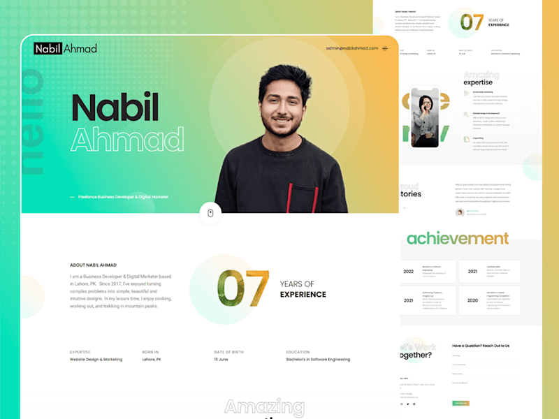 Cover image for Professional Portfolio & Resume Website Design