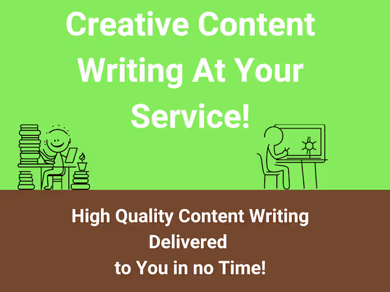 Cover image for Engaging creative content writing, at your service!