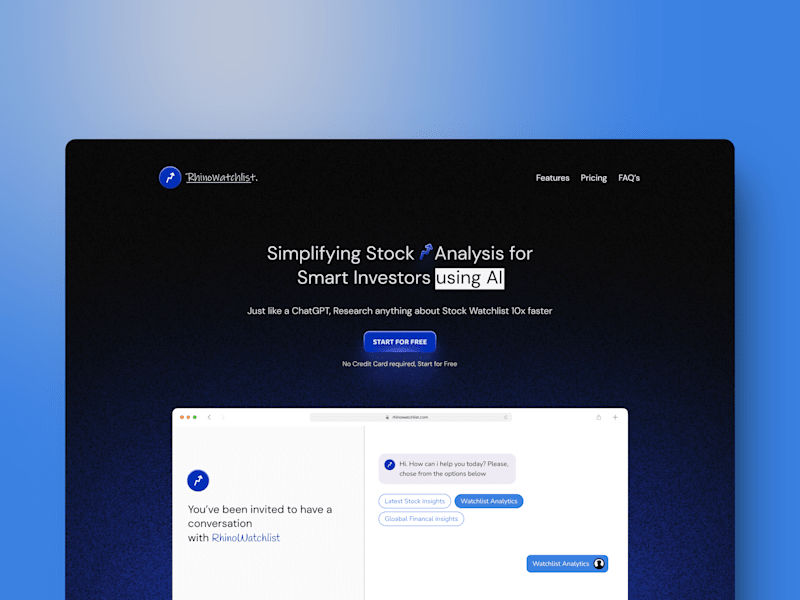 Cover image for RhinoWatchlist - Website Design (UX/UI + Framer development)