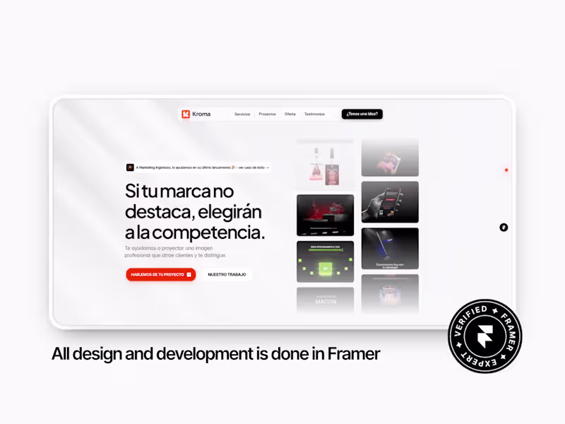 Cover image for  Framer Landing Page (Development and Design)