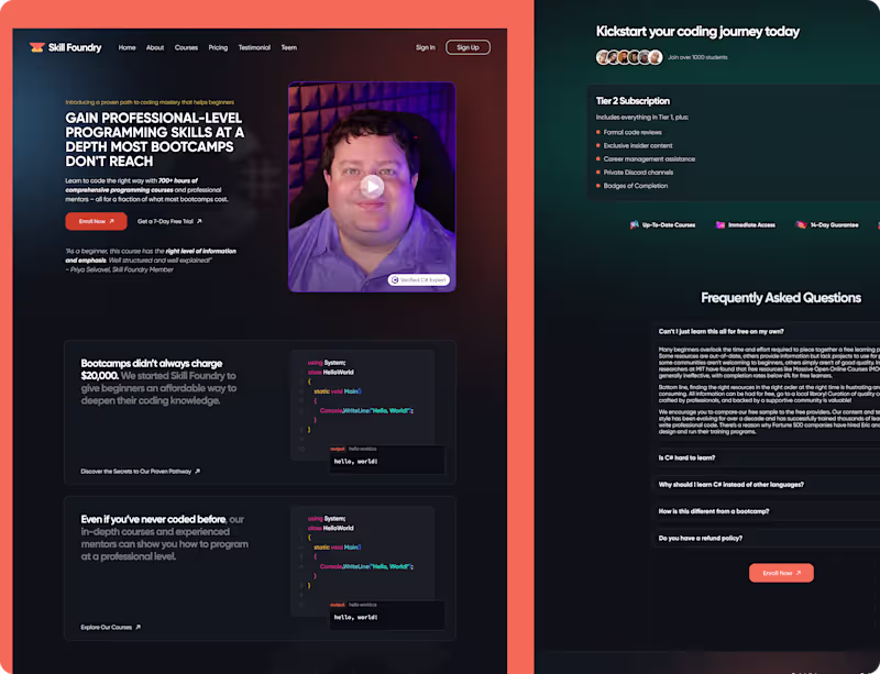 Cover image for Skill Foundry – Learn to Code, Build Real Skills