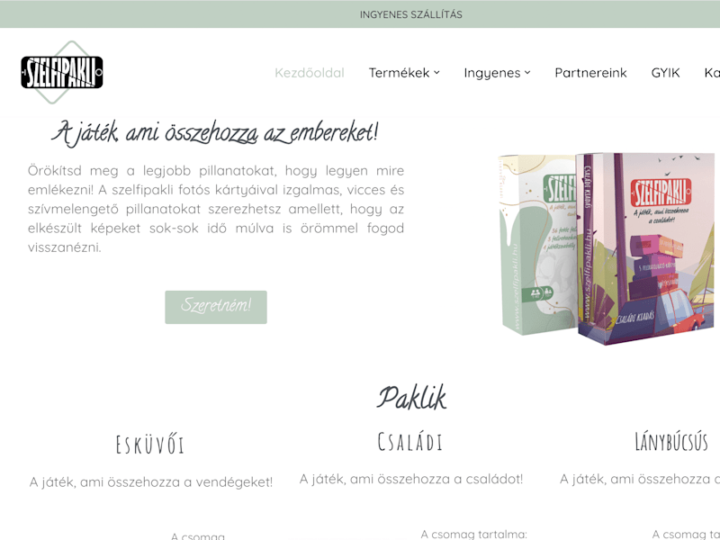 Cover image for Szelfipakli social media management