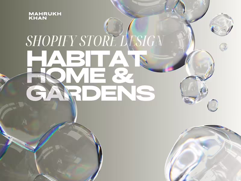 Cover image for Clean Layout Interactive Design for Habitat Home & Garden