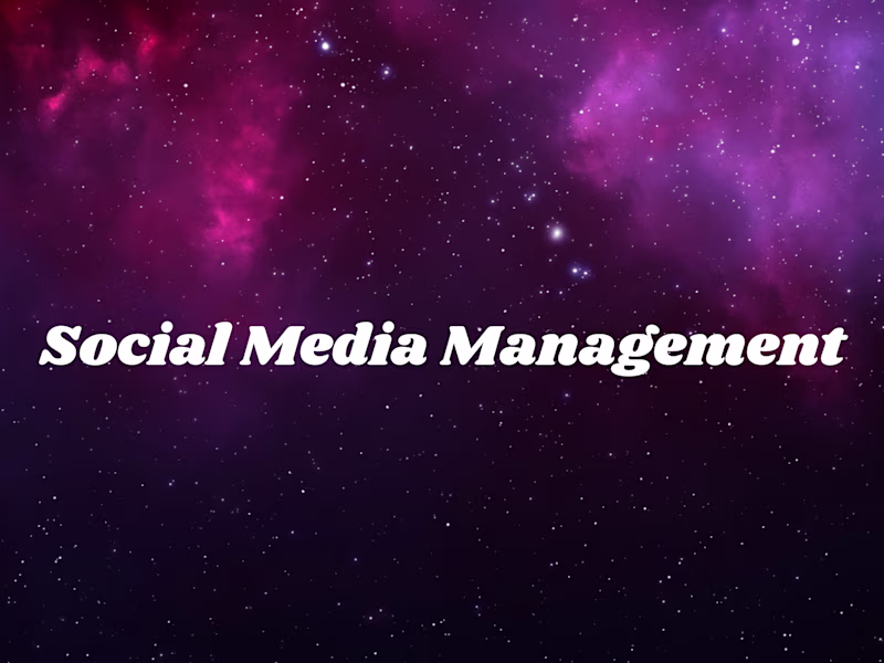 Cover image for Social Media Management