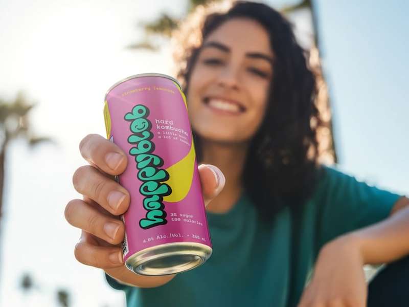 Cover image for Happyblob Hard Kombucha Branding & Packaging