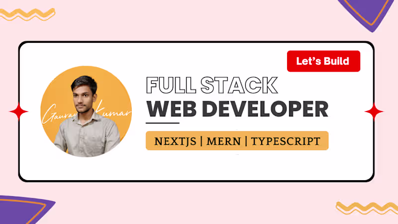 Cover image for I will build a full stack website using Nextjs, React, Nodejs
