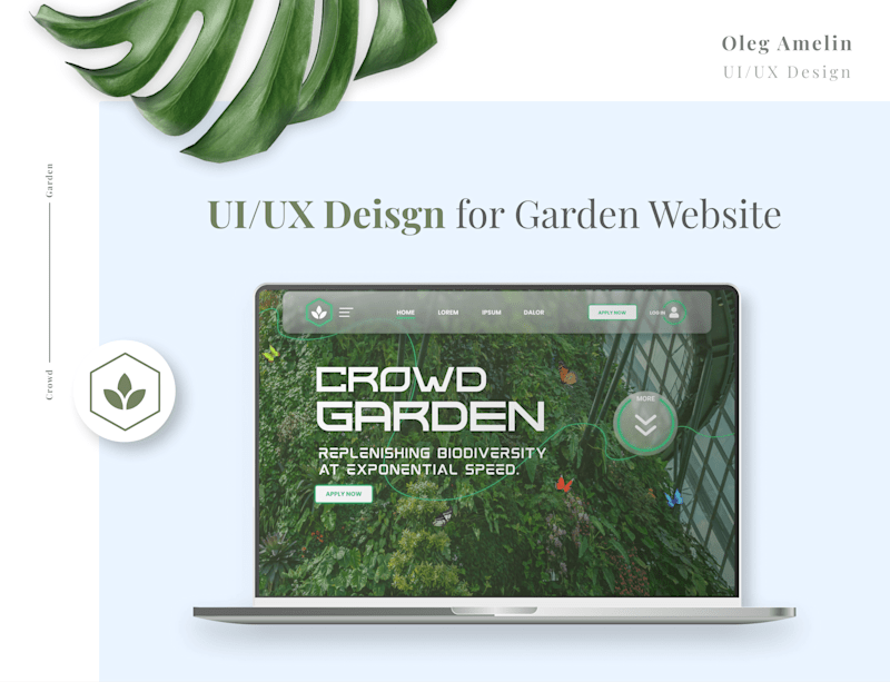 Cover image for UI/UX Design for Crowd Garden project