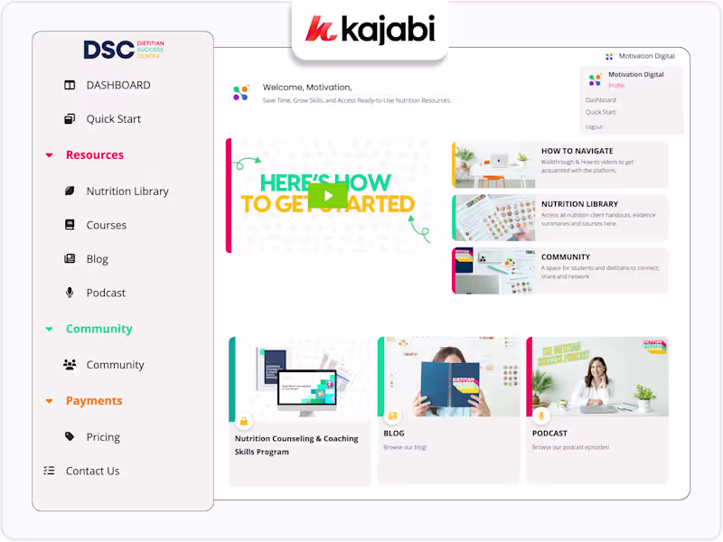 Cover image for Wordpress to Kajabi Migration & SAAS Membership Development