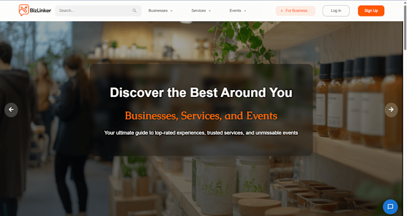 Cover image for BizLinker – Business, Services, and Events Discovery Platform
