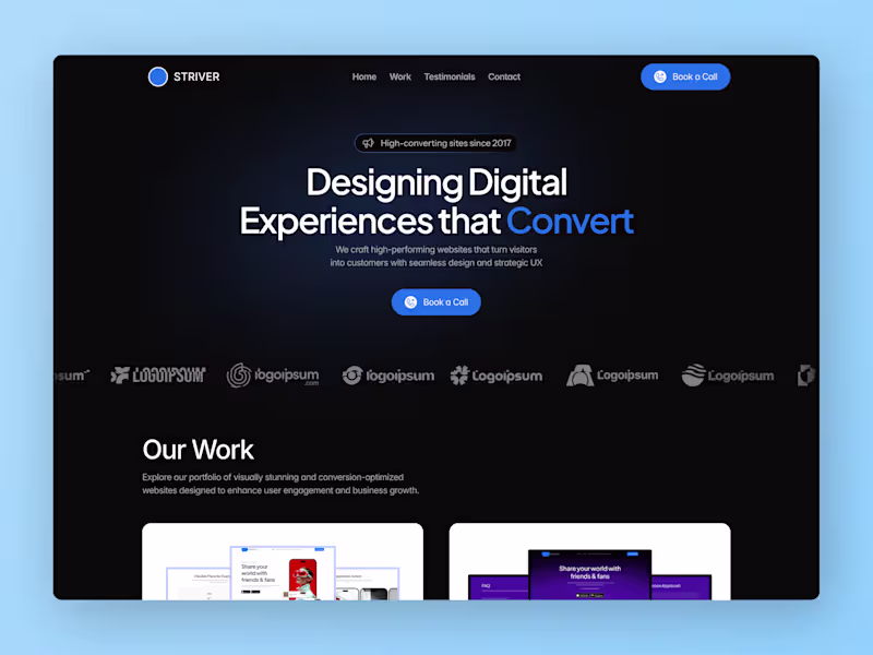 Cover image for Striver - Modern Agency & Portfolio Template