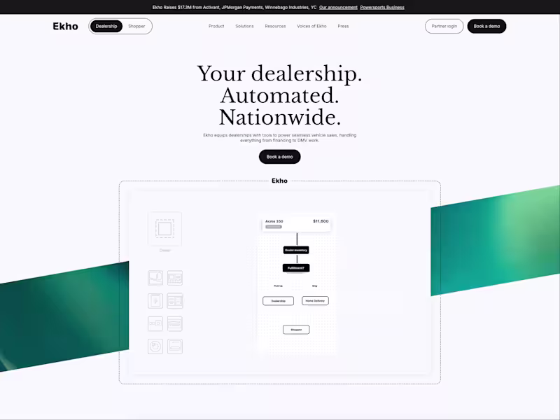 Cover image for Ekho Dealership - Webflow Rebuild