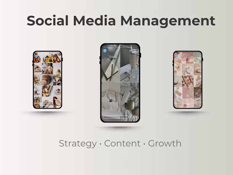 Cover image for Social Media Management + Content Strategy