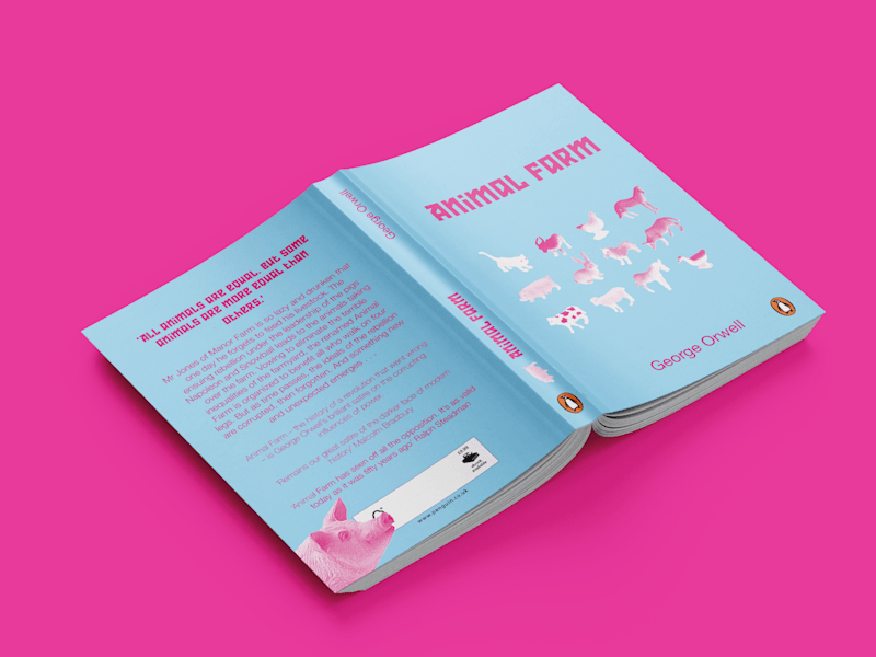 Cover image for animal farm book design