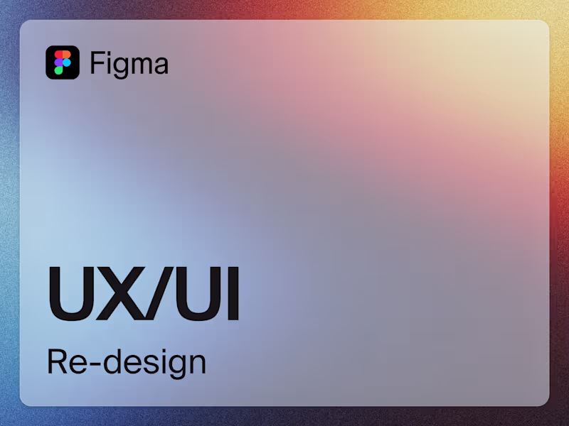 Cover image for UX/UI Redesign