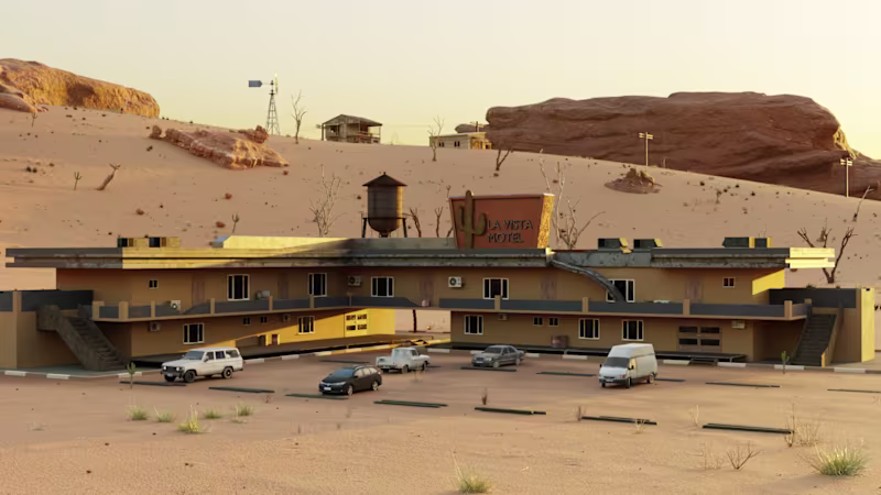 Cover image for La Vista Desert Motel -- 3D Environment