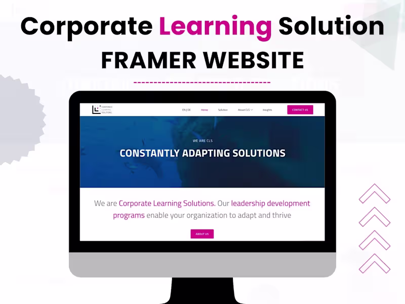 Cover image for Corporate Learning Solution | Framer Website