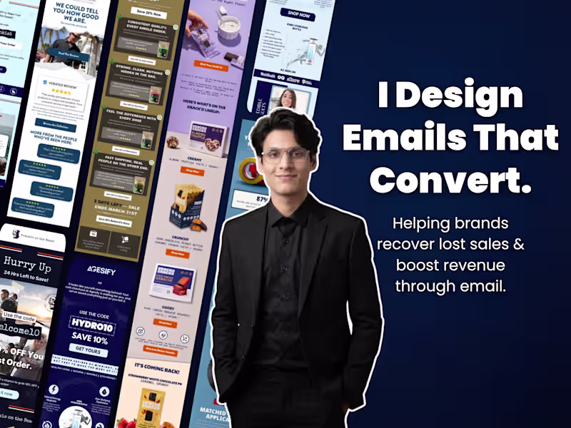 Cover image for Email Design + Klaviyo Setup for DTC Brands