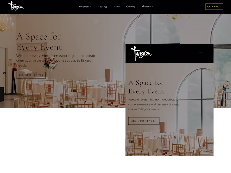 Cover image for Tangier Catering Website Design