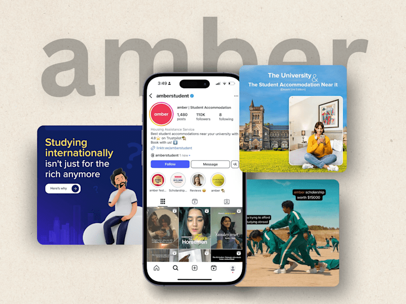 Cover image for amber Student | Social Media Manager