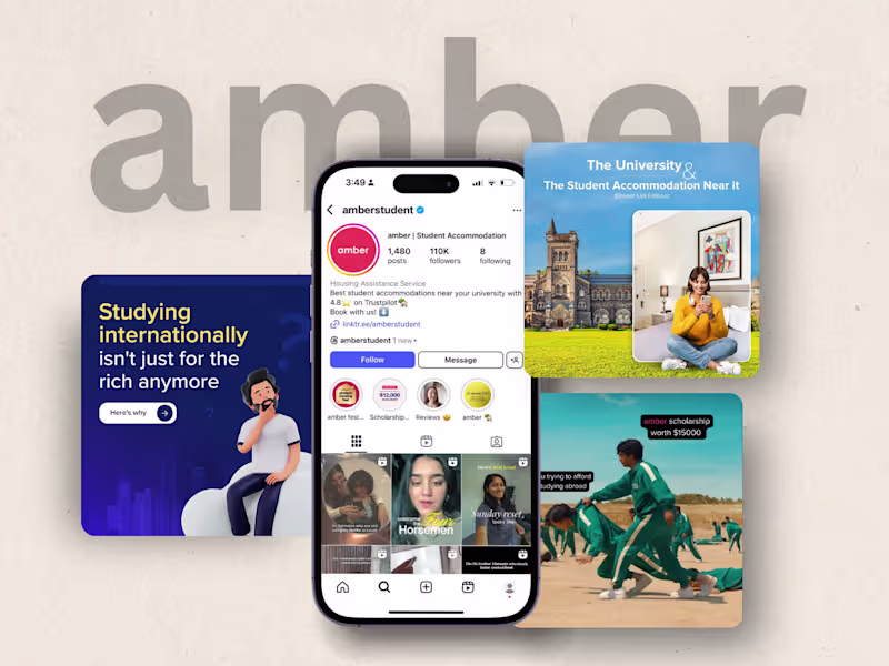 Cover image for amber Student | Social Media Manager