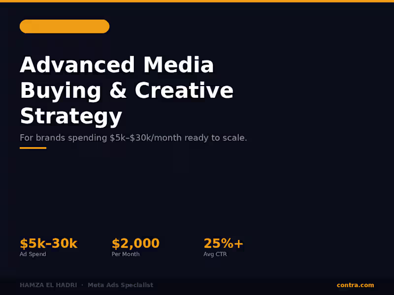 Cover image for Advanced Media Buying & Creative Strategy