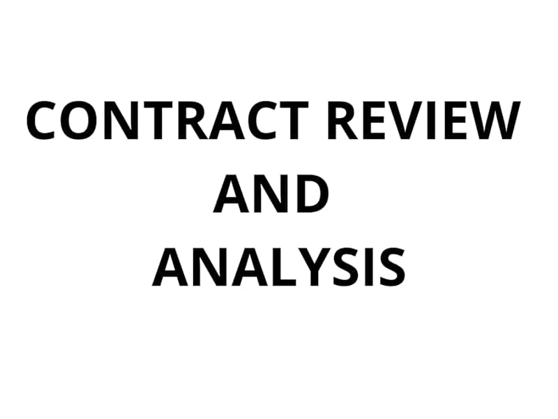 Cover image for Contract Review and Analysis