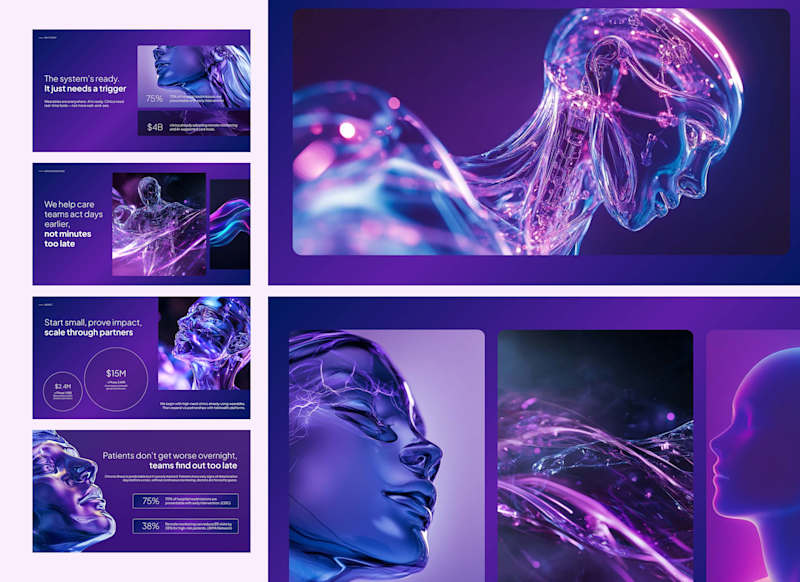 Cover image for AI Health Tech Pitch Deck Design