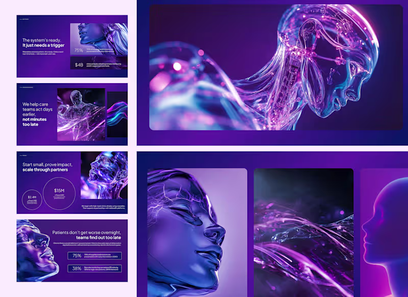 Cover image for AI Health Tech Pitch Deck Design