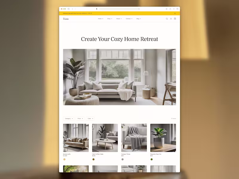 Cover image for Vista; Home & Lifestyle