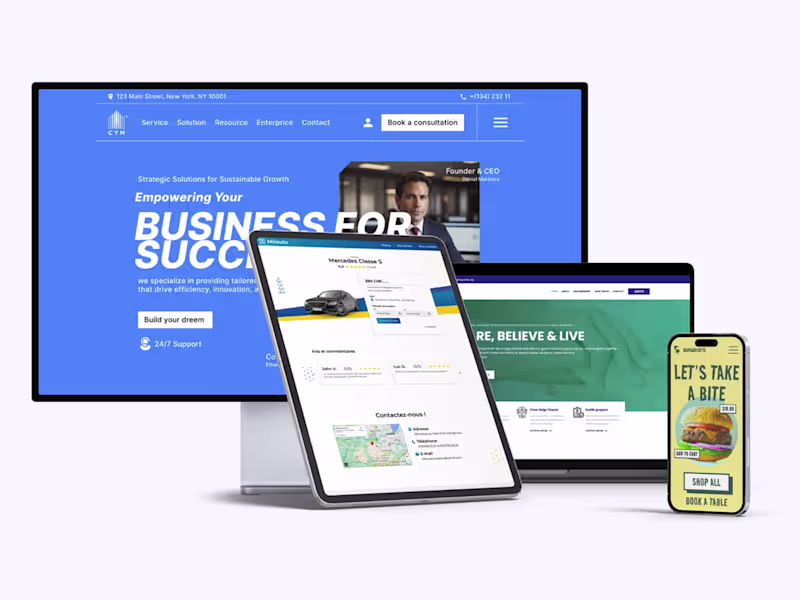 Cover image for Custom Website Design – Modern, Responsive & SEO-Optimized