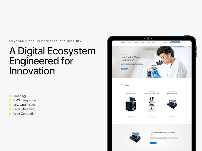 Cover image for Biogenix Elevating Brand, Performance, and Usability