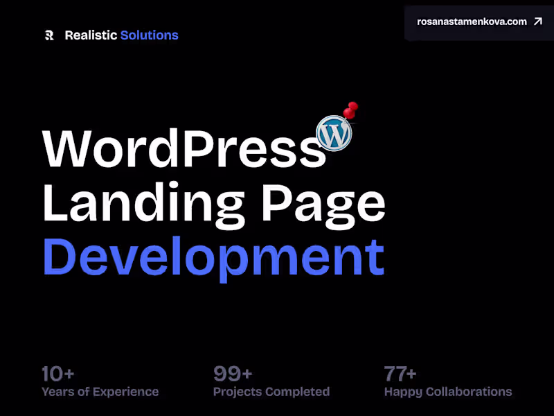Cover image for WordPress Landing Page Development