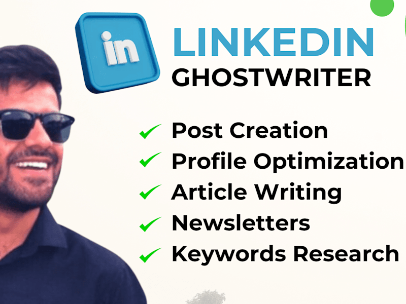 Cover image for I will craft SEO blogs, Linkedin posts as the expert ghostwriter