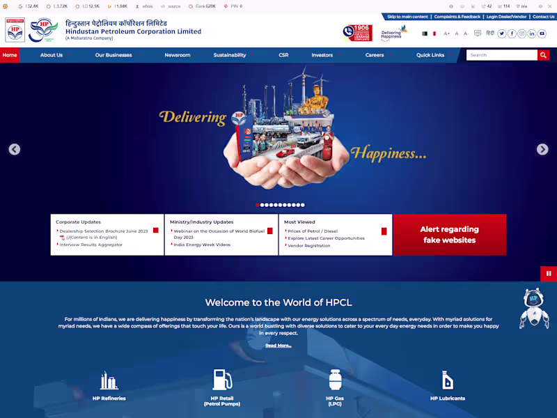 Cover image for Hindustan Petroleum Corporation Ltd. | Oil and Gas Company