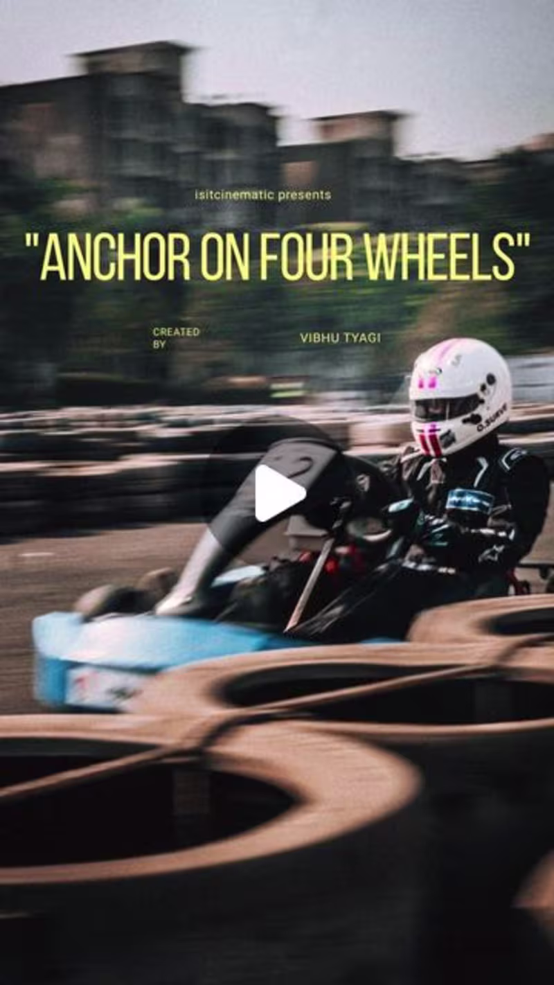 Cover image for Instagram AD for a Racing Team - "Anchor on Four Wheels."