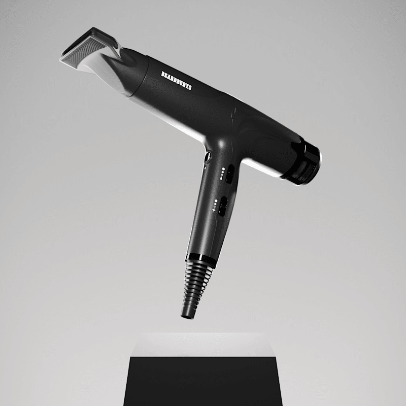 Cover image for THUNDER Hair Dryer – 3D Product Design & Launch Video