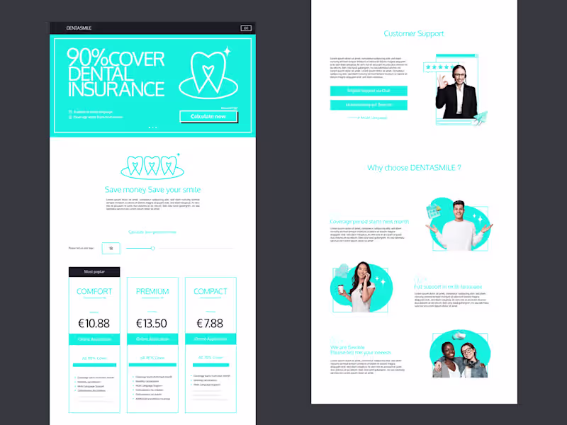 Cover image for Website, landing page design